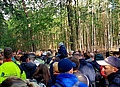 Menschenandrang in der Dölauer Heide. Foto: THW/Christina Gebhardt